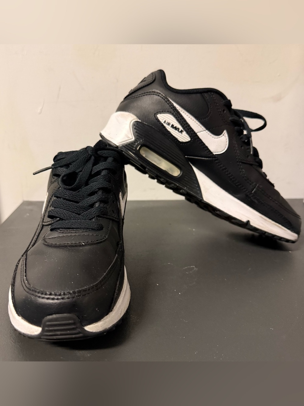Nike Kids Black and White Air Max Sneakers
